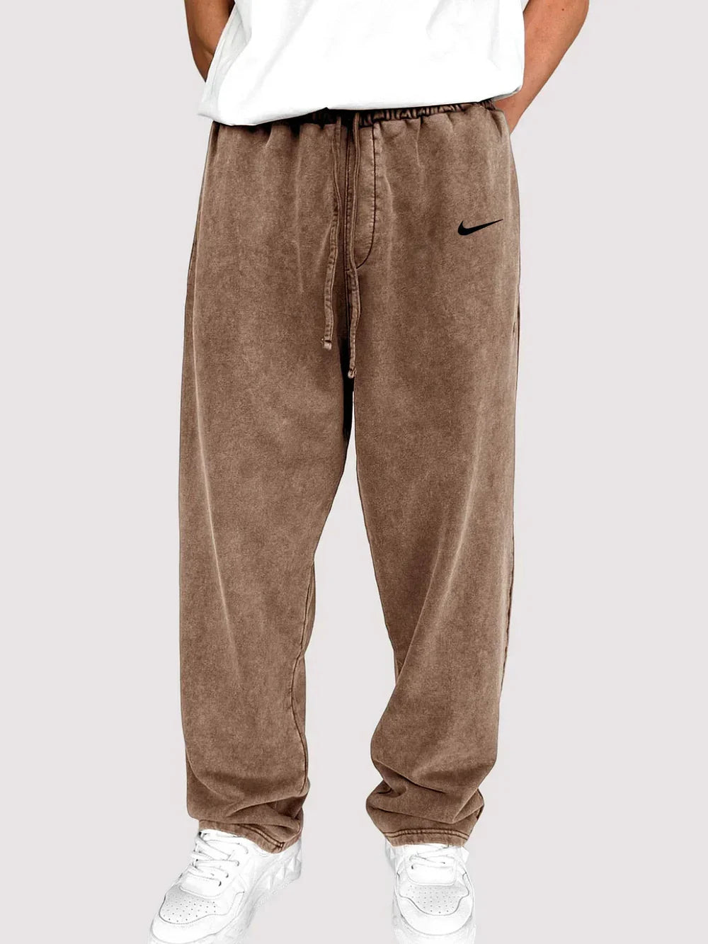 NK - Men's Distressed Cotton Relaxed Lounge Pants