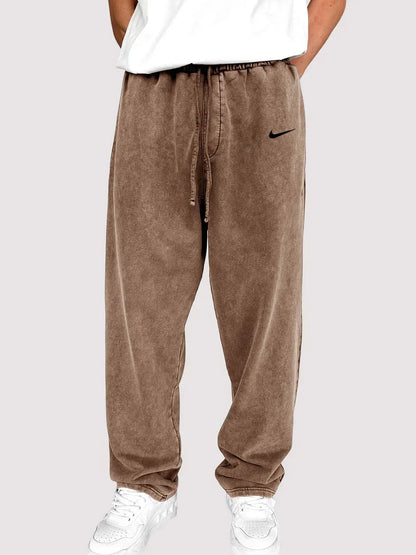 NK - Men's Distressed Cotton Relaxed Lounge Pants