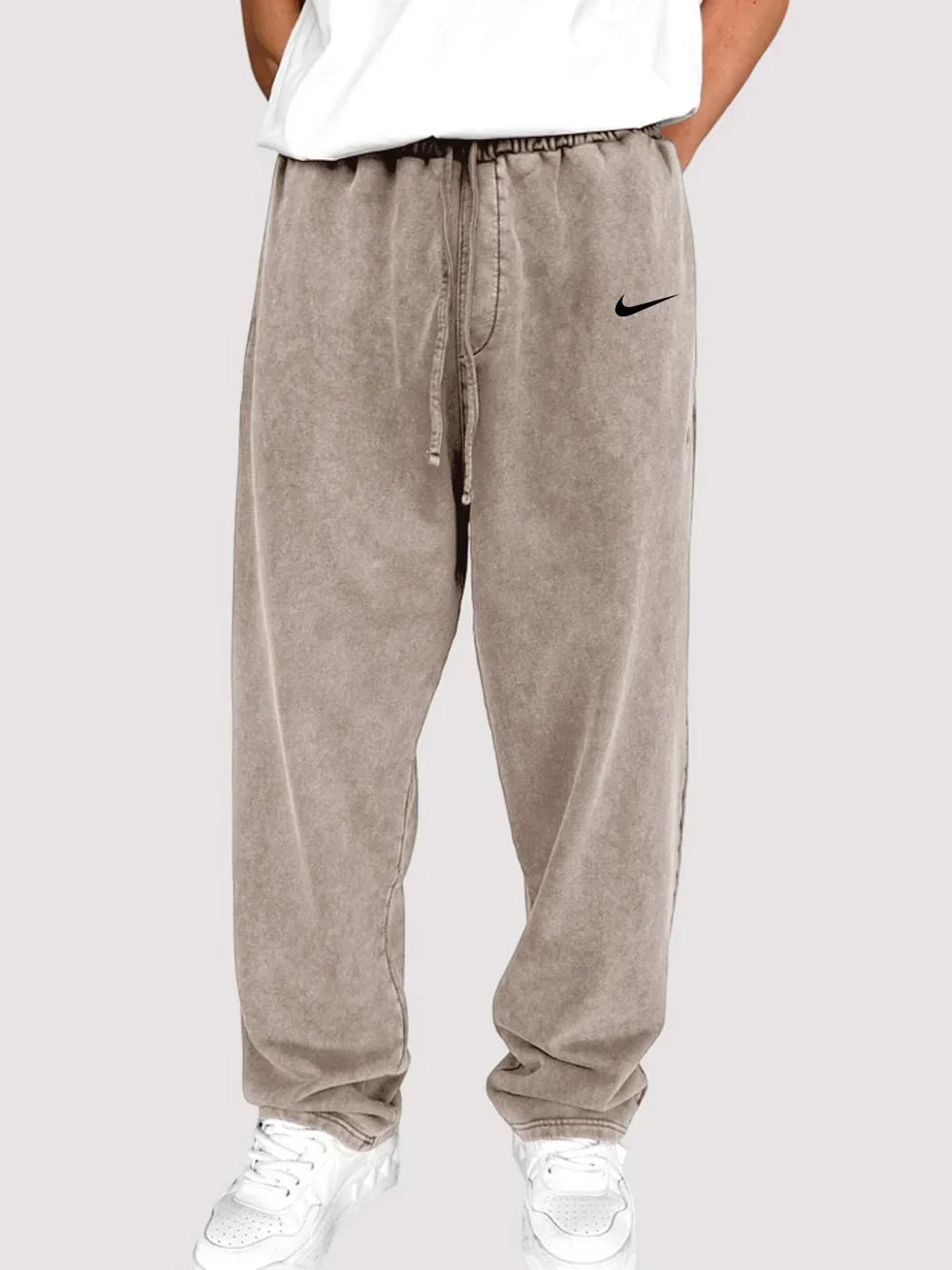NK - Men's Distressed Cotton Relaxed Lounge Pants