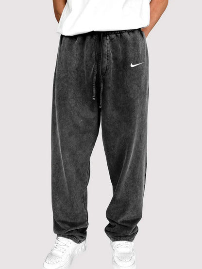 NK - Men's Distressed Cotton Relaxed Lounge Pants
